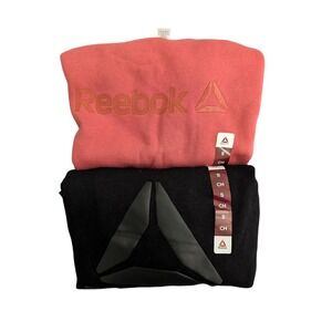 Set of 2 Reebok Crewneck Sweatshirt‎  Fleece Logo Embroidered Women's Small NEW